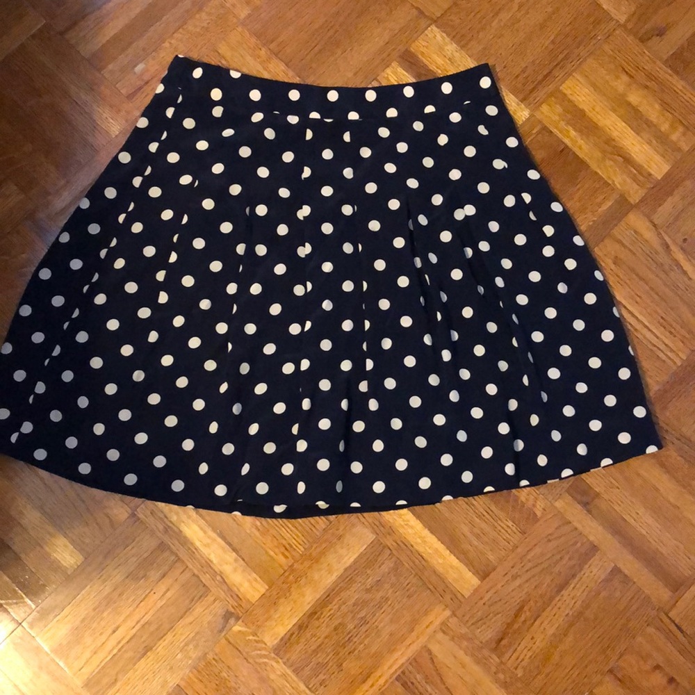 EUC J. Crew Polka dot mini skirt - Picture 1 of 4